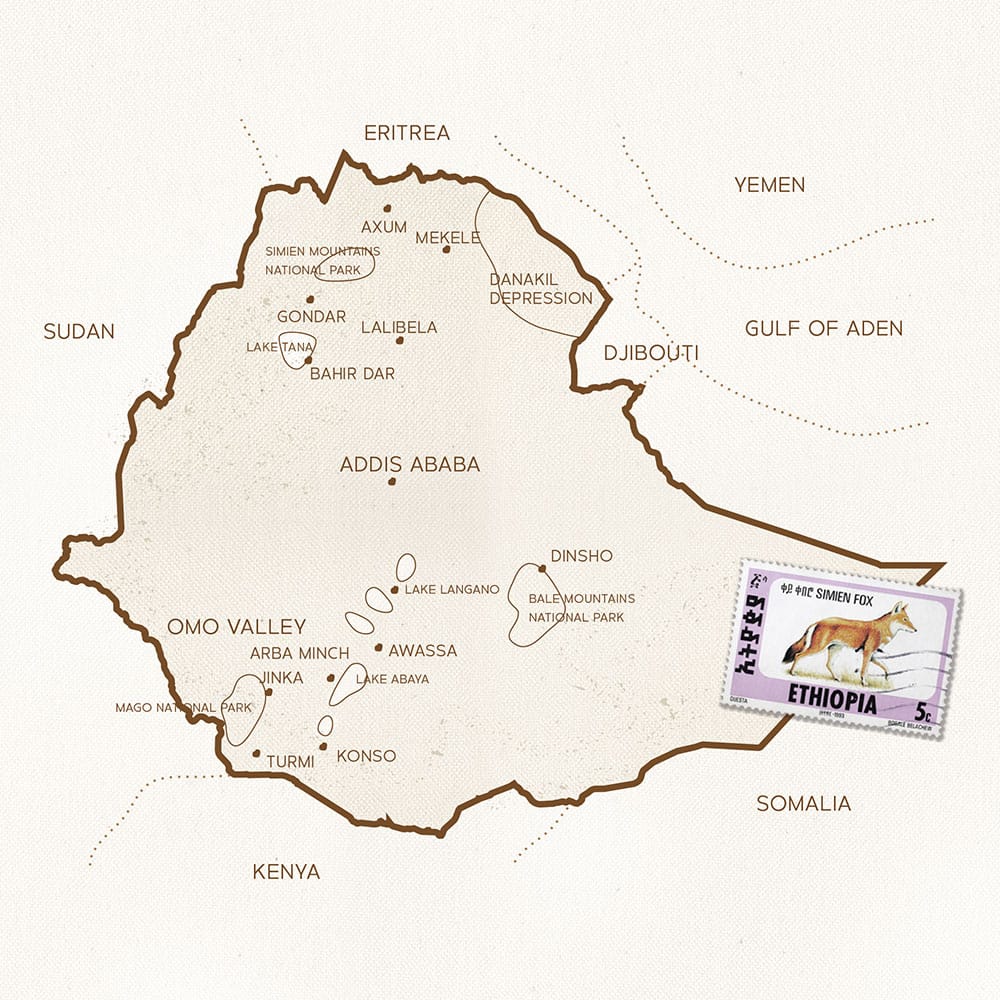 Map of Ethiopia