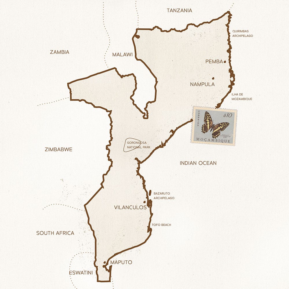 Map of Mozambique