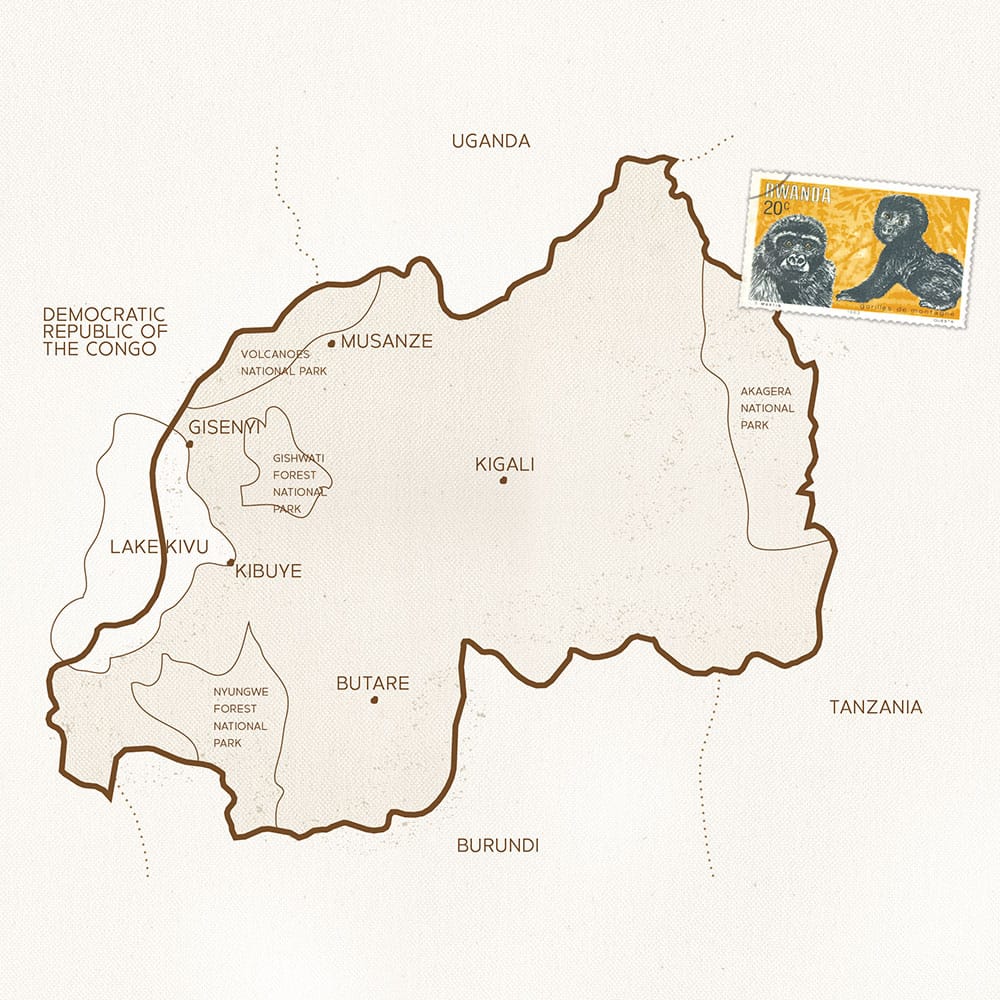 Map of Rwanda