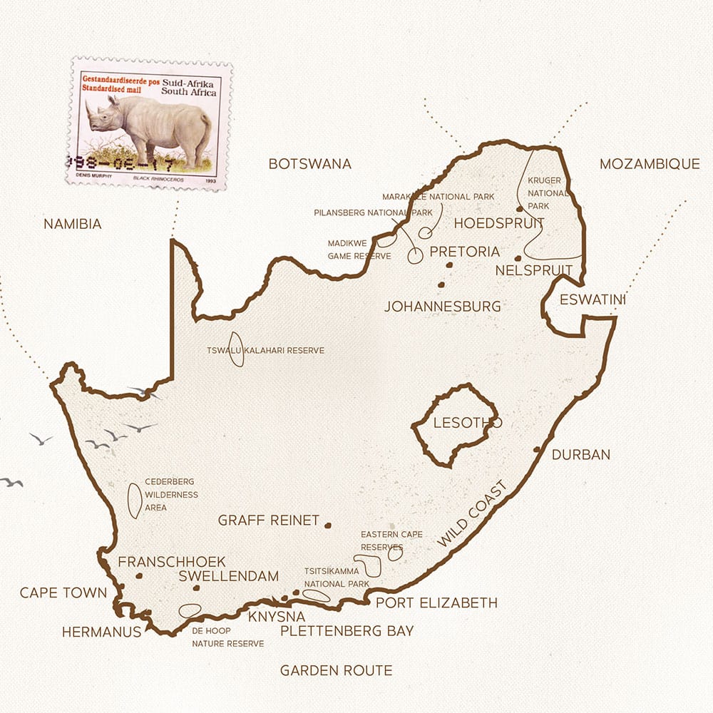 Map of South Africa